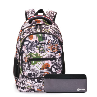 Школьный рюкзак CLASS X + Пенал в подарок! TORBER T2743‑WHI‑BLK‑P